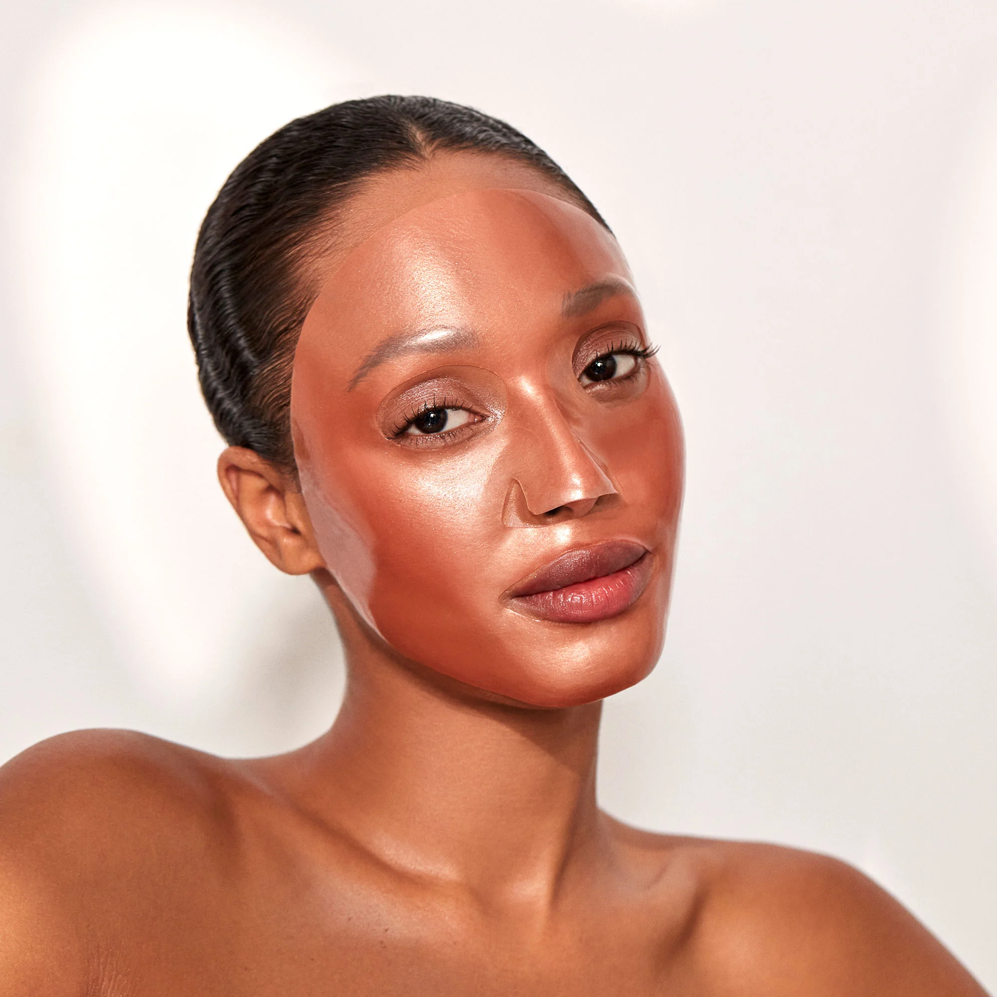 Rose Gold Brightening 5-Piece Facial Treatment Mask Set - Image 4