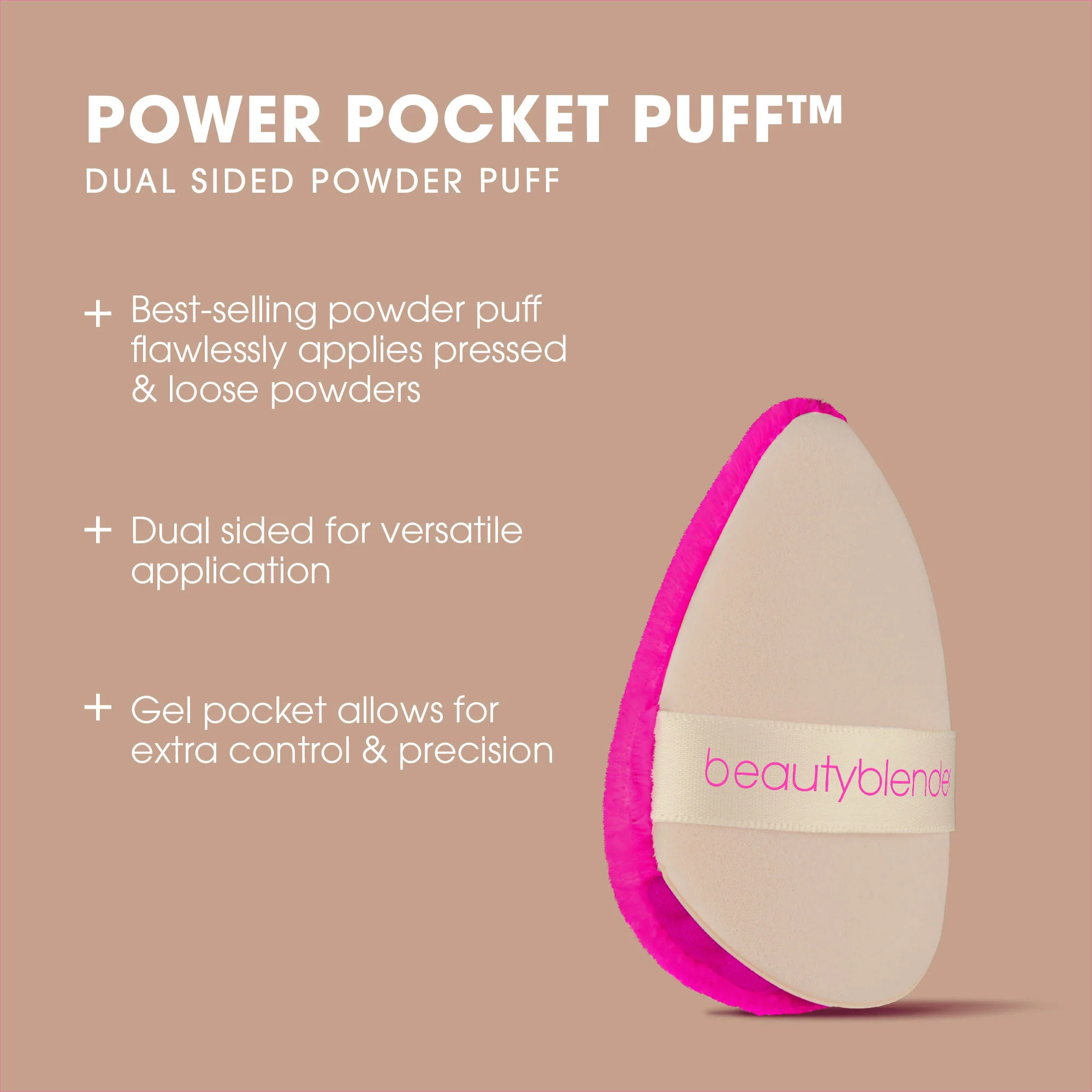 Power Pocket Puff Dual Sided Powder Puff - Image 3