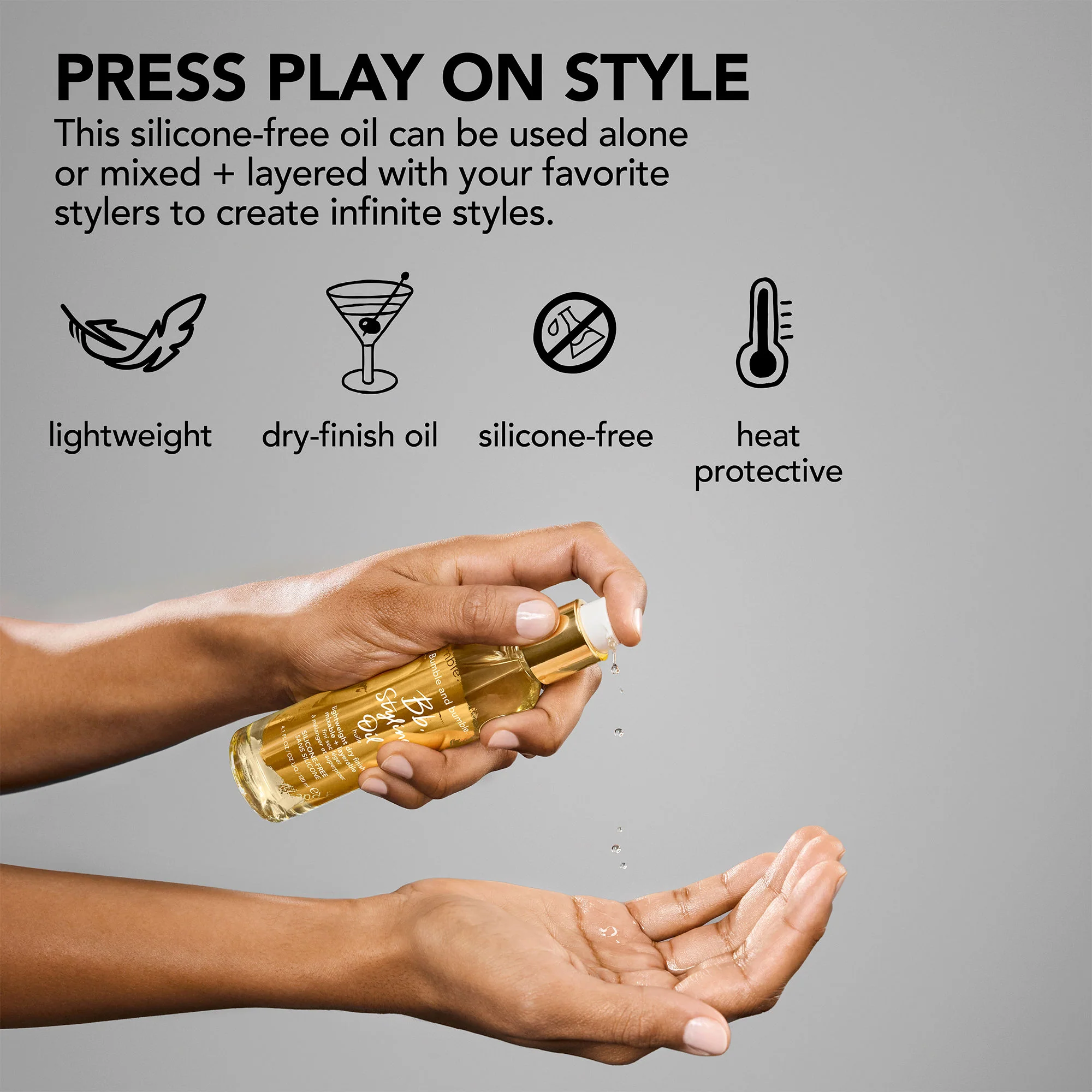 Styling Oil for Split End Prevention + Anti-Frizz - Image 9