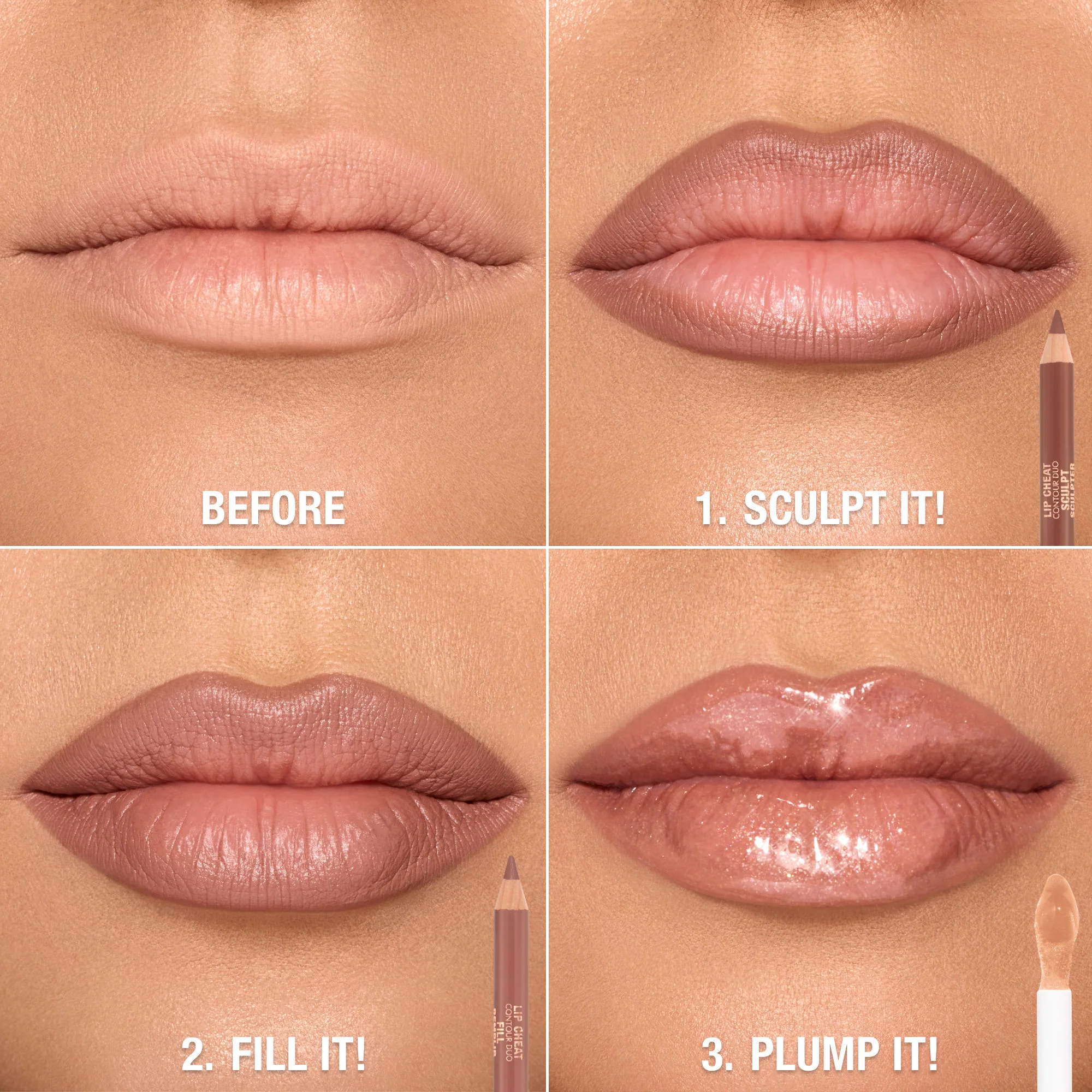 Super Nudes Lip Cheat Contour Duo Lip Liner - Image 13