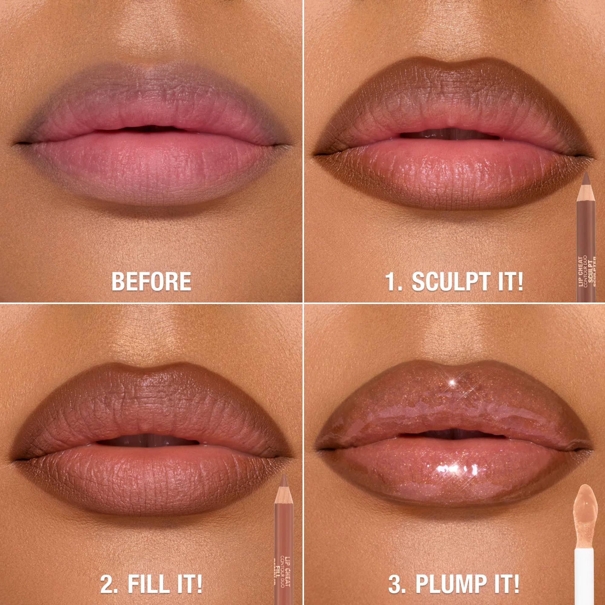 Super Nudes Lip Cheat Contour Duo Lip Liner - Image 17