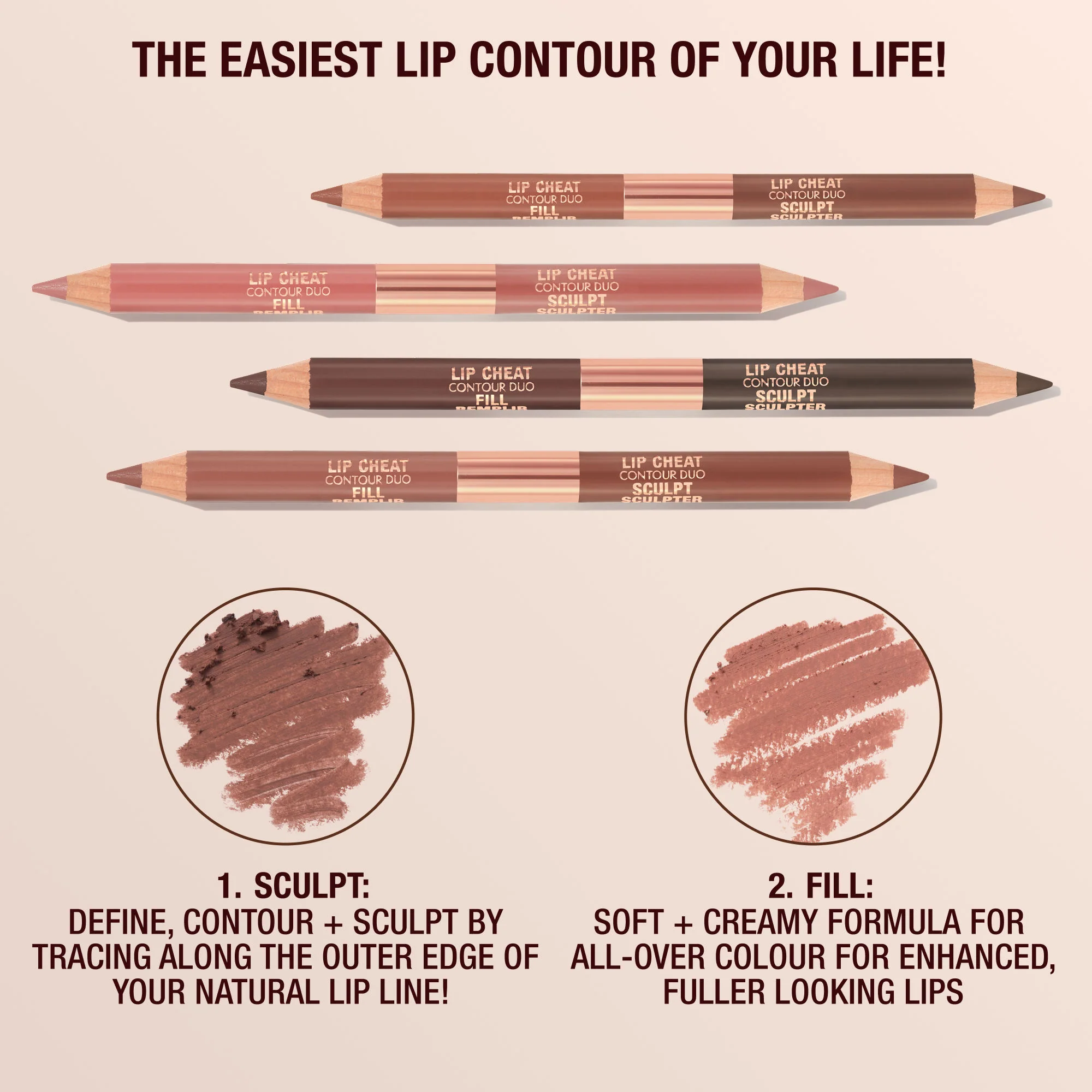 Super Nudes Lip Cheat Contour Duo Lip Liner - Image 7