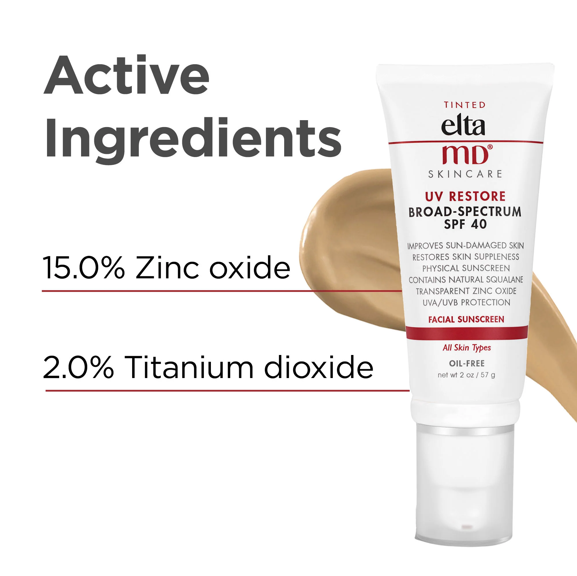 UV Restore Tinted Broad-Spectrum Facial Sunscreen SPF 40 - Image 2