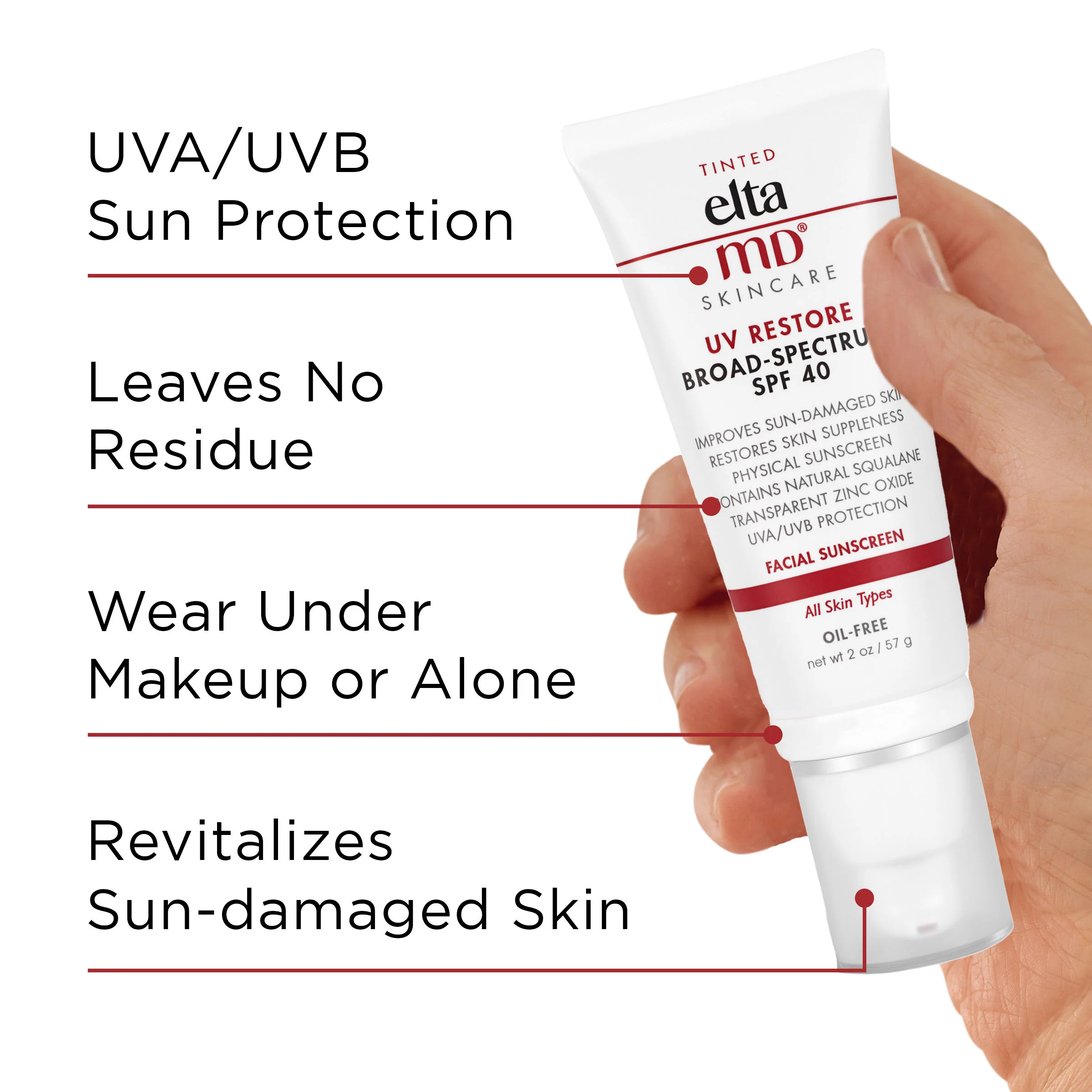 UV Restore Tinted Broad-Spectrum Facial Sunscreen SPF 40 - Image 3