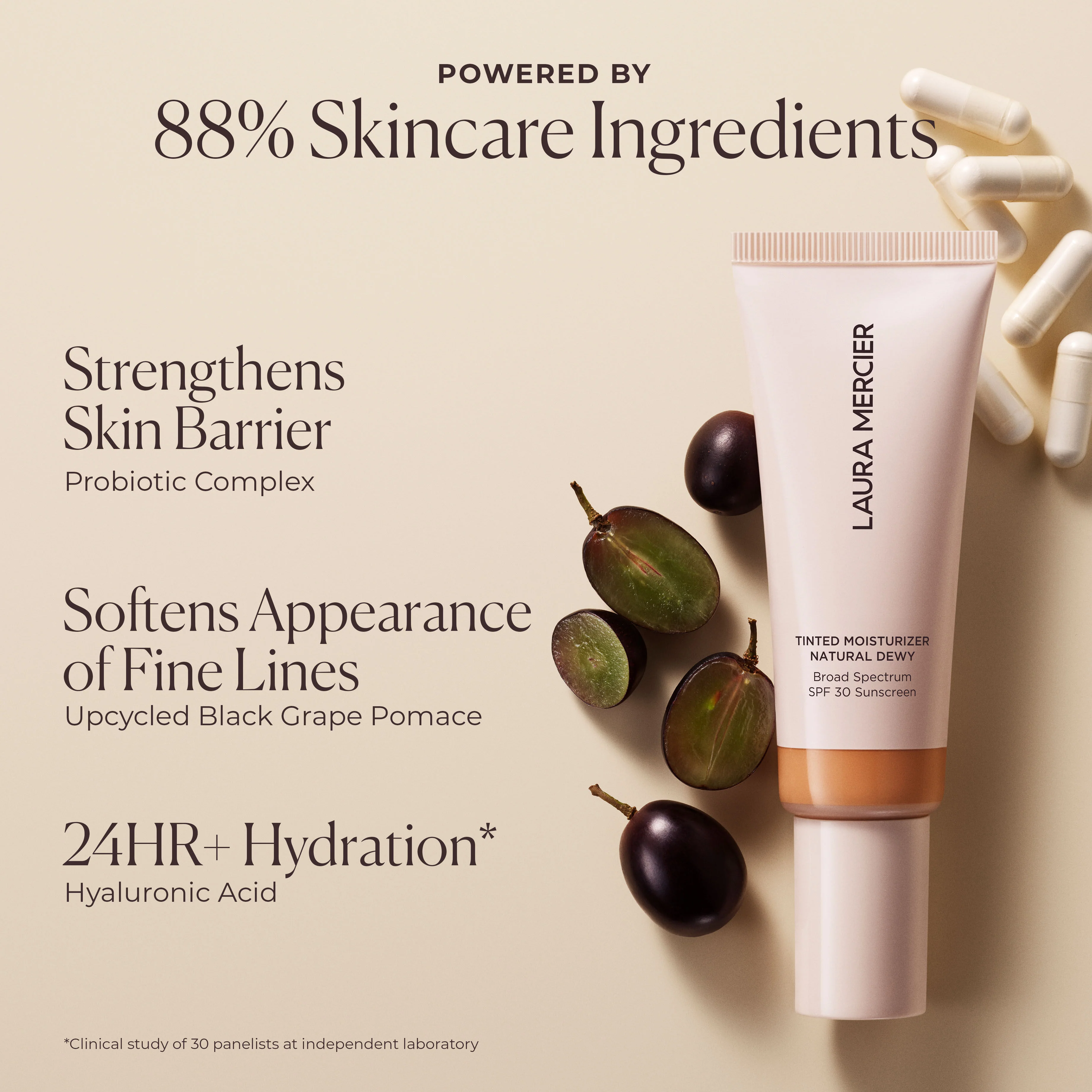 Long-Wear Tinted Moisturizer Natural Dewy SPF 30 with Hyaluronic Acid - Image 95