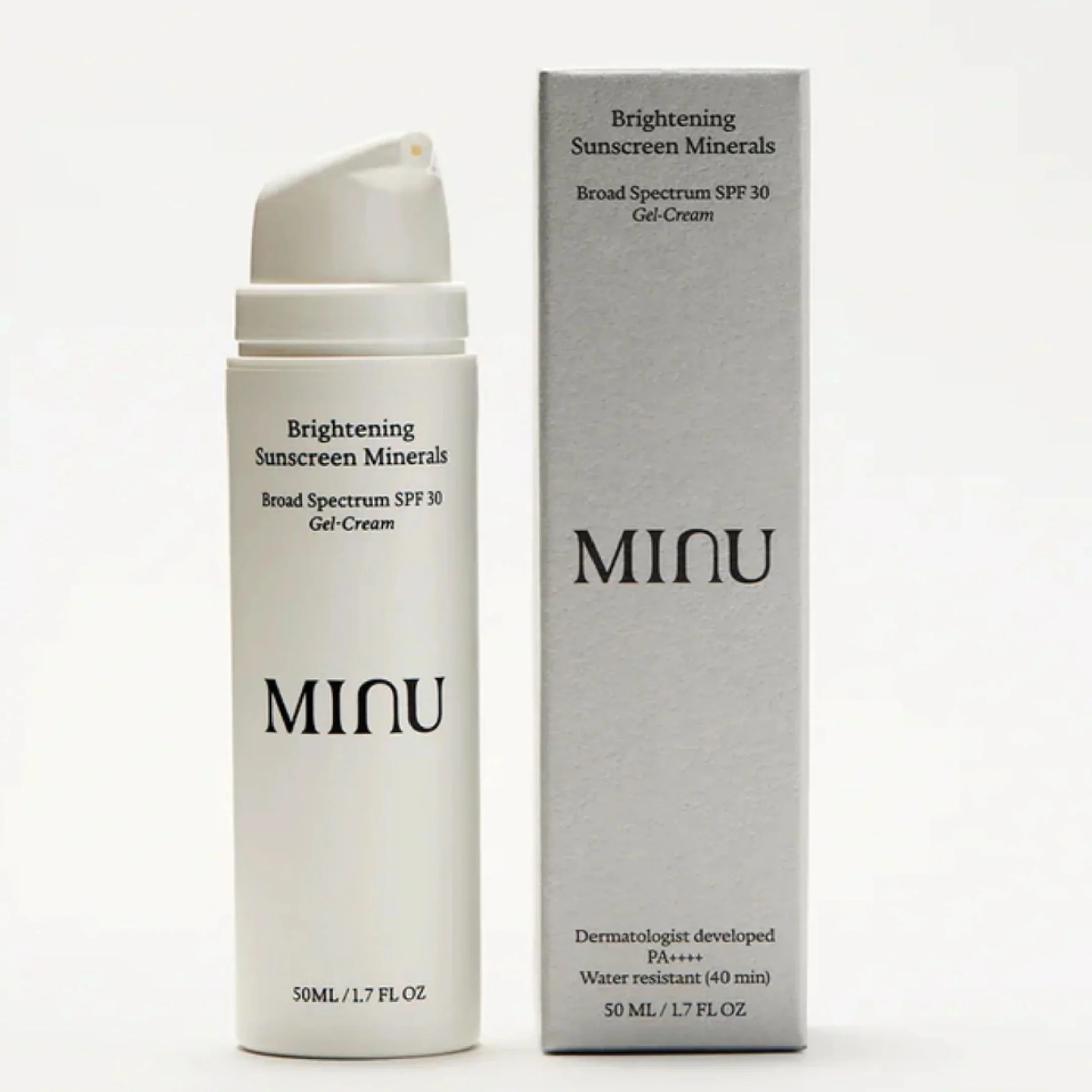 Brightening Sunscreen Minerals Broad Spectrum SPF 30 Gel-Cream - Image 3