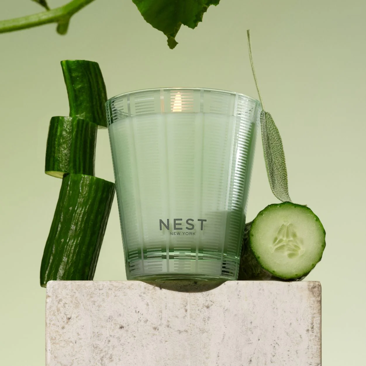 Cucumber & White Sage Candle - Image 3
