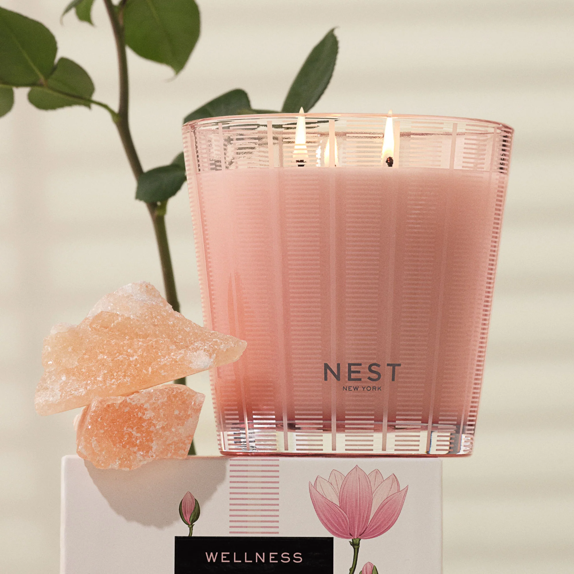 Himalayan Salt & Rosewater Candle - Image 12