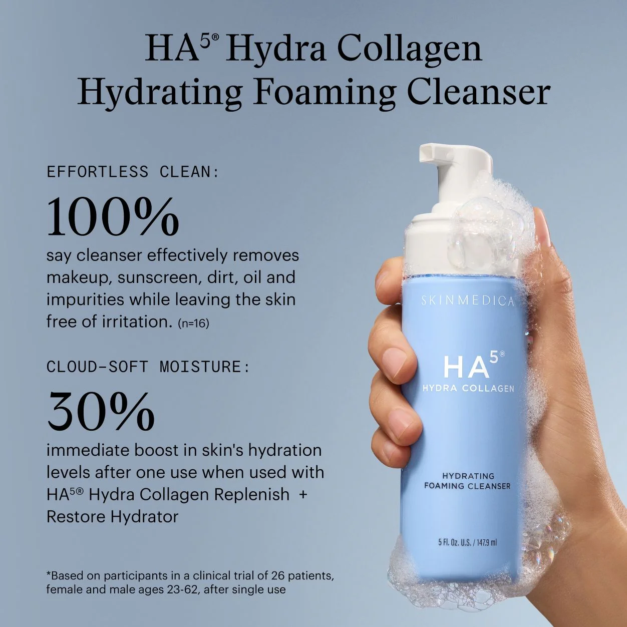 HA5 Hydra Collagen Foaming Cleanser with Vegan Collagen - Image 8