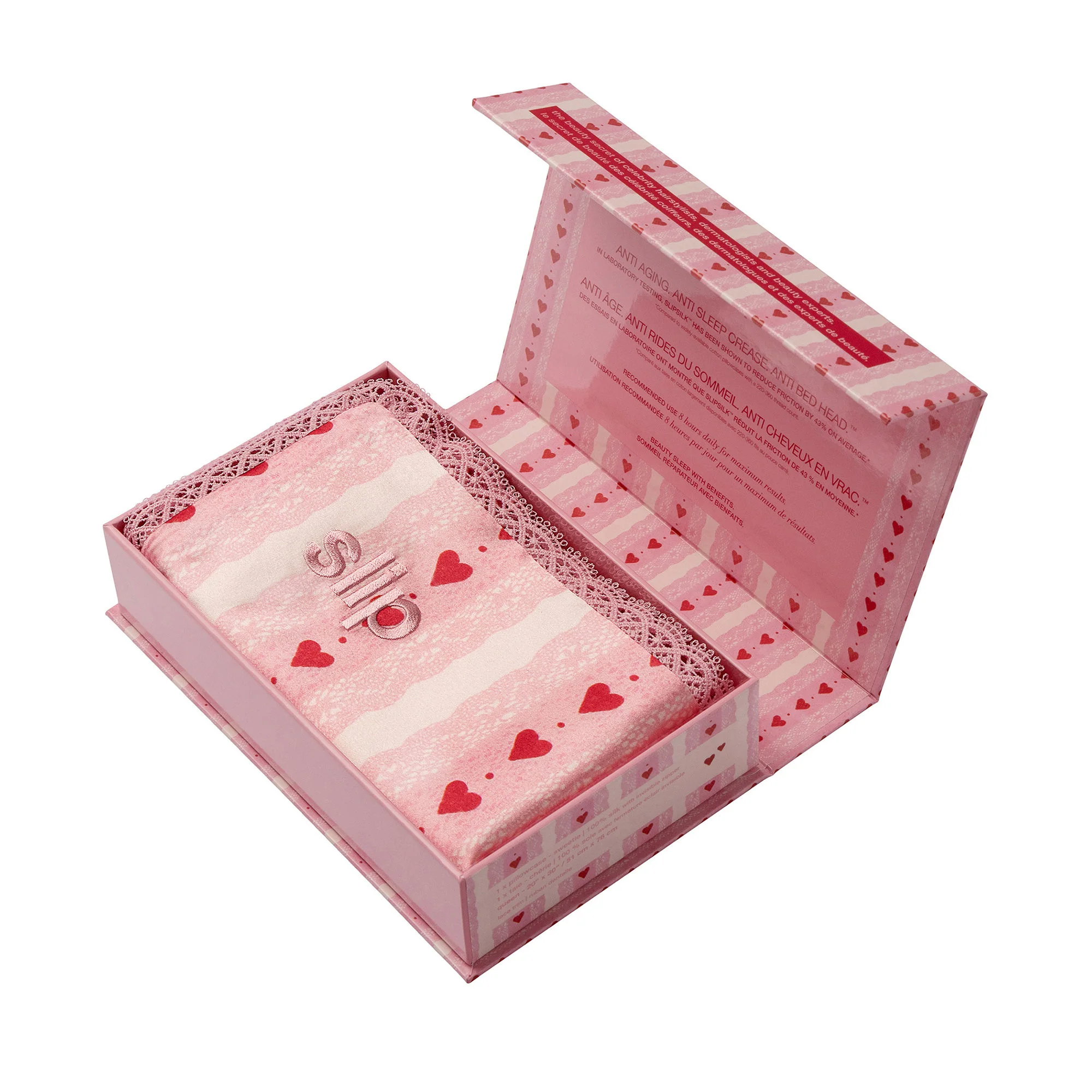 Pure Silk Queen Pillowcase with Lace Trim (Limited Edition) - Image 3